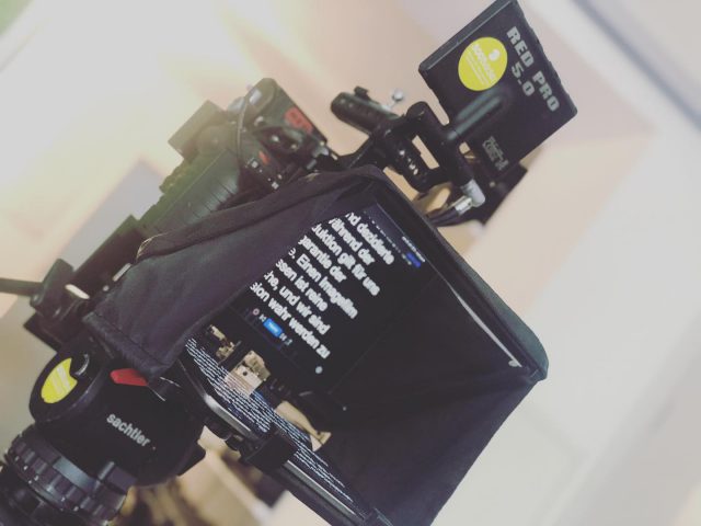 Prompter Hokus Pokus 💁🏻‍♂️ #telepromter #cinematography #textsicher #moderation #redepic #redraw